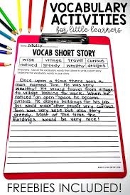 Writing Stories Is The Ultimate Determination Of Whether Or Not A Student Trul Vocabulary Activities Elementary Vocabulary Words Activities Teaching Vocabulary