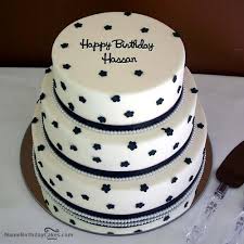 Birthday Wishes With Name And Photo Download The Name Hassan Is Generated On Happy Birthday Images Download Or Share With Your Friends Or Birthday Wishes Cake Friends Birthday Cake Online Birthday Cake