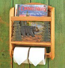 Within 4 working days(depends on your quantity). Rustic Magazine Racks Wood Bear Toilet Paper Holder And Magazine Rack
