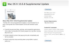 apple releases os x 10 6 8 supplemental update for snow