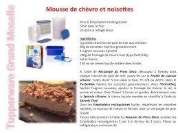 Mousse De Chevre Et Noisettes Tupperware Recette Tupperware Recette Tuperware Tupperware