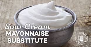 Sour Cream Mayonnaise Substitute Recipe Recipe Food Substitutions Sour Cream Recipes Mayonnaise