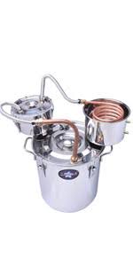 Our moonshine kits are made of the same pieces and parts that our professional copper craftsmen use in new hampshire to make our top of the line copper moonshine stills. Amazon Com Seeutek Moonshine Still 3 Gal 12l Water Alcohol Distiller Spirits Kit Copper Tube Home Brew Wine Making Kit Oil Boiler Stainless Steel For Diy Whisky Brandy Kitchen Dining