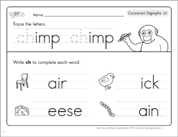 Free collection of ending blends worksheets for kindergarten 1. Consonant Digraphs Ch Phonics Learning Mats Printable Skills Sheets