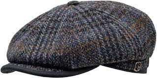 Sterkowski Malone Cap 100 Harris Tweed 8 Piece Newsboy Hat 1920s Newsboy Hat Peeky Hat Irish Touring Cap Peaky Blinders News Boy Hat Newsboy Hats Vintage