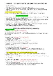 From business letters to cover letters, the student will gain experience on how to write effectively and format documents properly using a word processing application. Doc Parts Of A Business Report Akhil Bhambri Academia Edu