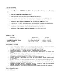bank operations manager resume india