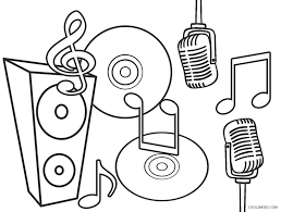 Collection of musical instruments icons can be used on print. Free Printable Music Coloring Pages For Kids