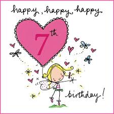 Message 7th Birthday Wishes For Daughter Backyard Neighbor Happy 7th Birthday Pink Saturday Congratulations Happy 7th Birthday Birthday Cards Images Happy Birthday Cards