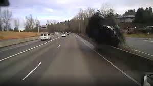 Truck dash cam accidents for a january 2021. Watch Dash Cam Video Shows Dump Truck Crash Spray Debris On Renton Freeway Komo