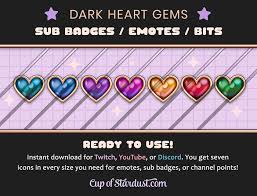 In this video, i go over the steps on how to subscribe to someone on twitch.social media: Youtube Members And Discord Ready Dark Heart Twitch Sub Badges Bit Badges Emotes Channel Points Digital Art Collectibles Delage Com Br