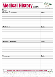 Personal Medical History Form Template Unique Medical History Printable Health History Form Family Medical Medical History