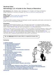 Pdf Narratology 2 3 A Guide To The Theory Of Narrative
