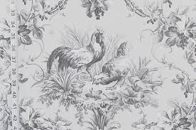 Black And White Toile Fabric By The Yard Grey Rooster Fabric A French Country Toile French Country Fabric Toile Fabric French Country Kitchens