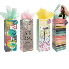 4pk wine gift bags by paper craft