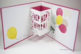 3d Geburtstagskarte Mit Material Von Stampin Up 3d Karten Basteln Karten Basteln Geburtstagskarte Diy