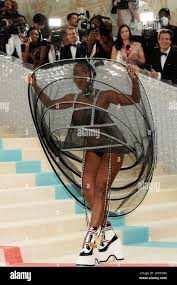New York, USA. 01 May 2023. Janelle Monae on the red carpet during The 2023  Met Gala honoring Karl Lagerfeld, A Line of Beauty, held at the  Metropolitan Museum of Art in