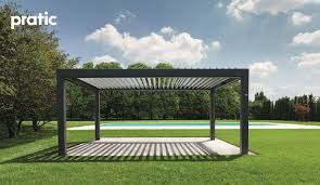 Freistehende Markise Elektrisch Mit Lamellendach Pratic Opera Lamellendach Pergola Plane Pergola Beleuchtung