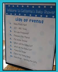 Agenda List Of Events This Is Helpful For The Guests To Know What To Expect I Planned Ten Mini Baby Shower Event Baby Shower Program Baby Shower Planning
