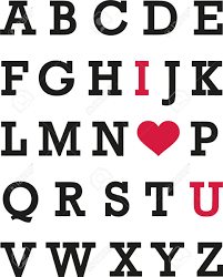 The german alphabet or in german: I Love You Alphabet Royalty Free Svg Cliparts Vectors And Stock Illustration Image 58531292