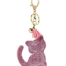 Porte Cles Chat Reflets Etincelants Porte Cle Porte Clef Cle