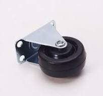 40mm Rubber Single Wheel Rigid Non-Swivel Top Plate Fixed Caster With Heavy  Duty | eBay