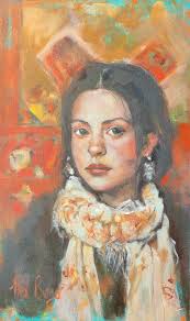 Antiquity" 15.7 x 19.7 in. Acrylic