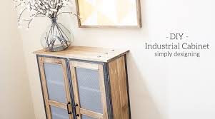 This method can be used for kitchen cabinets or for. Diy Industrial Cabinet Hack Simply Designing With Ashley