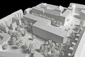 Das telefonbuch kann mit 5 adressen antworten! Architekturmodell Finanzamt Karlsruhe Bela Berec Modellbau 1 500