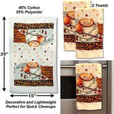 In bathroom, you can hang bath towels or hooks for coats, scarves, and bathrobe, etc. Buy American Mills 5 Piece Lightweight Decorative Kitchen Towel Set Includes Oven Mitt Potholders Coffee Decor Online In Turkey B01n8tmppv