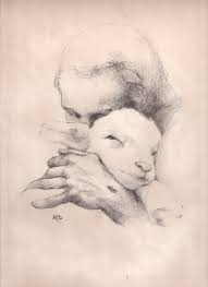 Our Journey Begins As The Shepherd Gathers His Lamb Jesus Drawings Christian Drawings Jesus Sketch