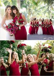 Red Grey And Gold Formal Wedding Red Wedding Dresses Red Bridesmaid Dresses Red Bridesmaids