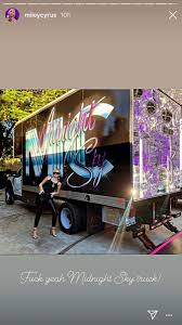 Tish cyrus is, of course, billy's wife and miley's mom. Pop Crave On Twitter Addison Rae Kourtney Kardashian Visited Miley Cyrus Midnightsky Truck To Ride The Wrecking Ball Installation