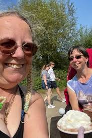 Disabled woman forced to drag herself down steps to swim in Aylesford lake 