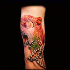 Black And Grey Tattoo Artists Edmonton Realistic Surrealistic Octopustattoo Octopus Color Tattoos Uv Tattoo Octopus Tattoo