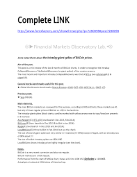 Pdf Financial Markets Observatory Lab Some Notes Charts