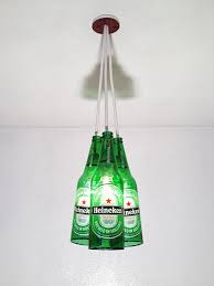 Bespoke Heineken Beer Bottle Lights Bar Home Upcycled Beer Bottle Lights Bottle Lights Heineken Beer Bottle