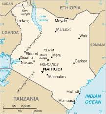 This Is A Map Of Kenya Showing The Biggest Cities In Kenya Kenya Travel Kenya Nairobi