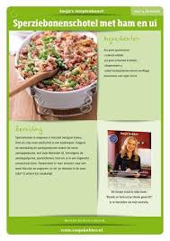 Sperzieboontjes Aardappelpuree Ham En Uitjes Dieetrecepten Eten Recepten Lekker Eten