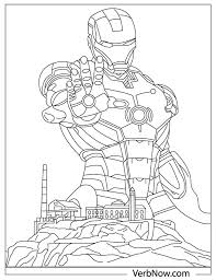 free iron man coloring pages for download printable pdf
