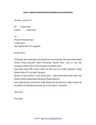 Contoh Surat Lamaran Kerja General Manager Pimpinan Surat Pelampung
