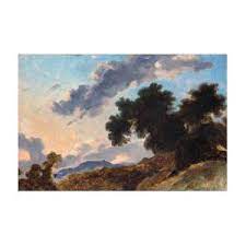 Mountain Landscape At Sunset C1765 Painting By Jean Honore Fragonard