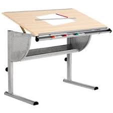 Hummingbird Griffin Drafting Table Beech And Chrome Officeworks Home Office Desks Furniture Drafting Table