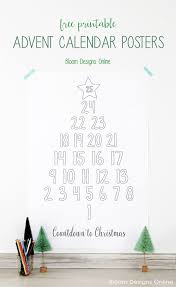 Advent Calendar Posters Bloom Designs Printable Advent Calendar Calendar Poster Christmas Advent
