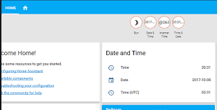 Add A Simple Digital Clock And Date Panel To Home Tab Configuration Home Assistant Community