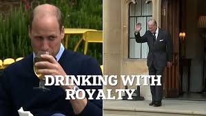 beer pong while Prince Philip ...