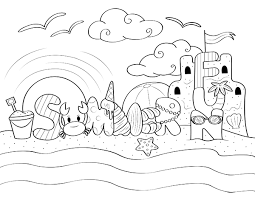 Summer coloring page to download and coloring. Free Printable Summer Fun Coloring Page Download It At Https Museprintables Com Download C Cool Coloring Pages Summer Coloring Pages Dinosaur Coloring Pages