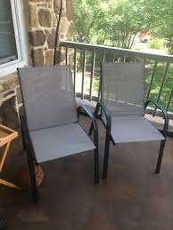 Hampton Bay Steel Sling Outdoor Patio Dining Chair In Outdoor Chairs Patio Dining Chairs Patio Dining
