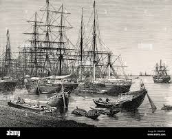 West india dock 19th century hi-res ...