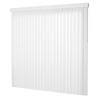 Vertical blind slats vanes commercial blinds white 118 x 3.5 replacement. Hampton Bay Crown White Room Darkening 3 5 In Vertical Blind Kit For Sliding Door Or Window 66 In W X 84 In L 10793478806102 The Home Depot